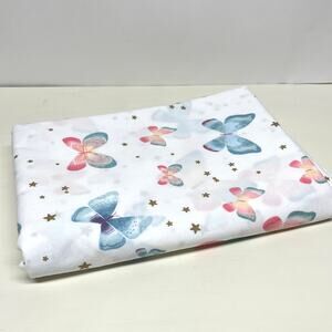 Pottery Barn Kids Gigi Butterfly Stars Top Flat Sheet Size Twin